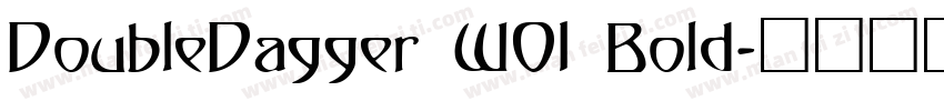 DoubleDagger W01 Bold字体转换
